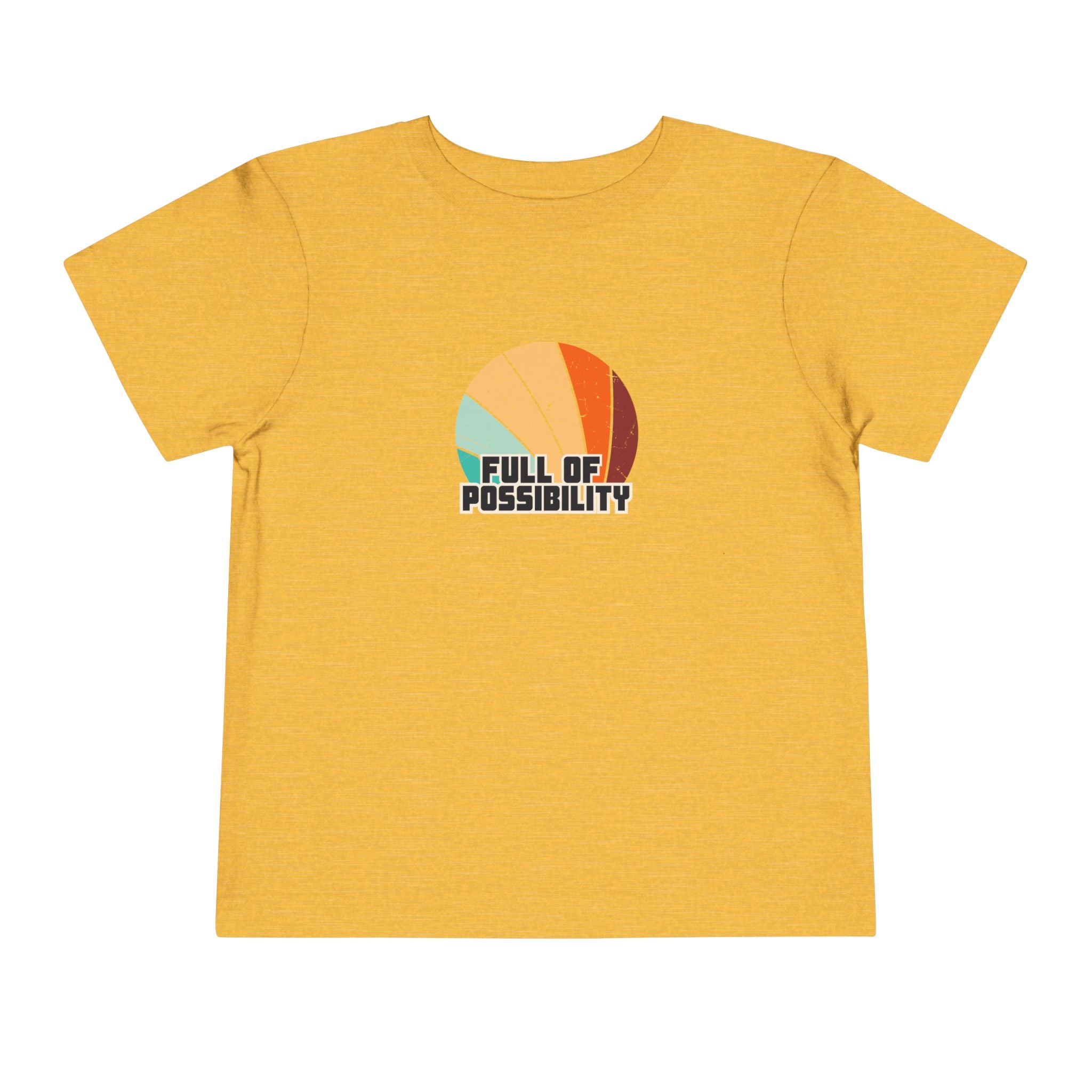 Toddler Short Sleeve Tee, Full of Possibility Kids T-Shirt, Gift for Toddlers, Birthday Outfit, Playtime Shirt, Inspirational Tee