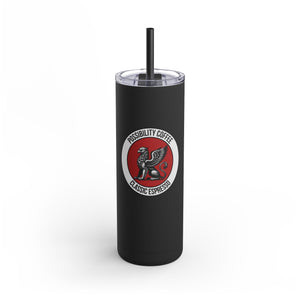 ClassicEspresso Griffin Black tumbler with a logo and text on a white background