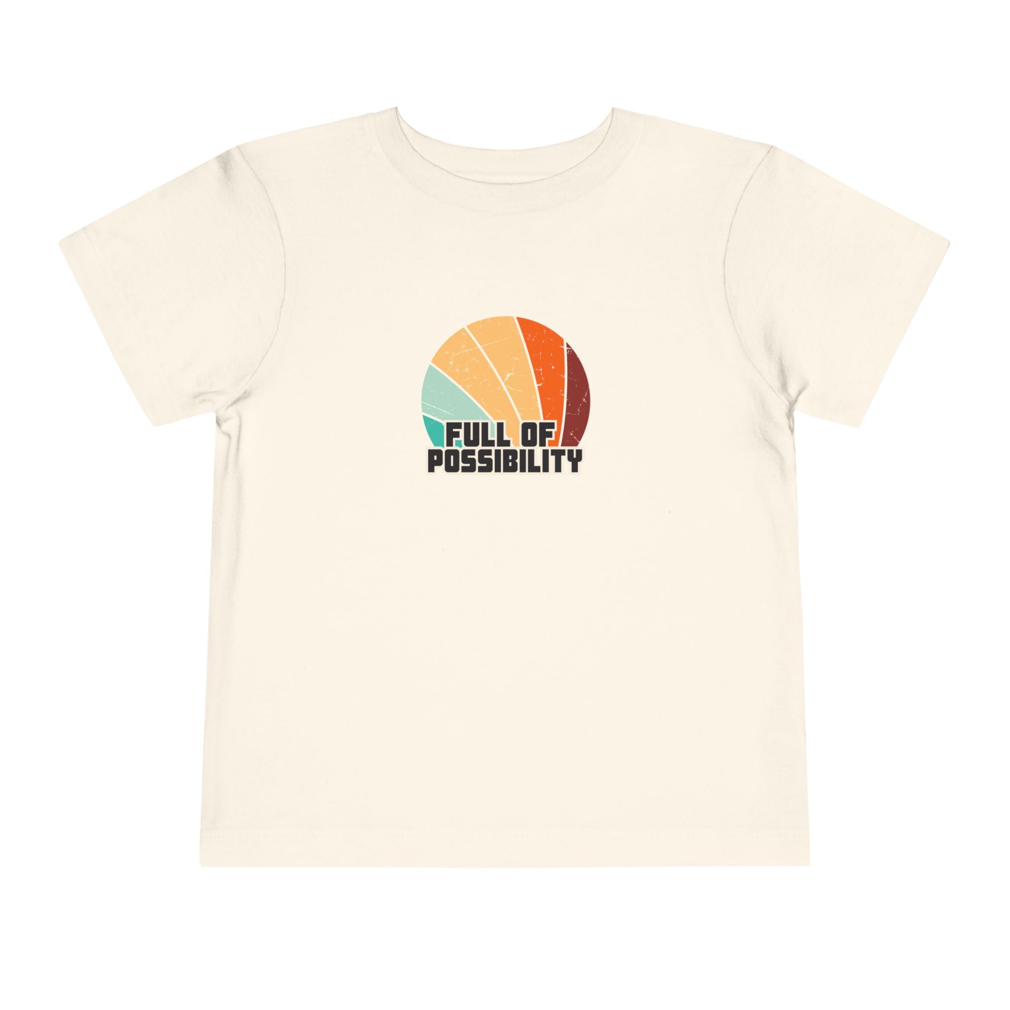 Toddler Short Sleeve Tee, Full of Possibility Kids T-Shirt, Gift for Toddlers, Birthday Outfit, Playtime Shirt, Inspirational Tee