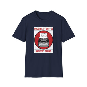 Navy Blue Possibility Coffee Writers Blend T-Shirt 