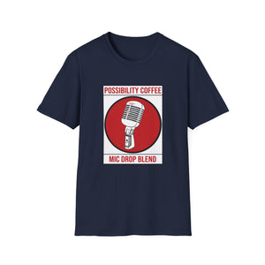 Navy Blue Possibility Coffee Mic Drop T-shirt