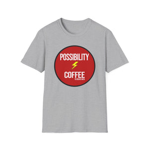 Sports Gray Possibility Coffee Logo T-Shirt