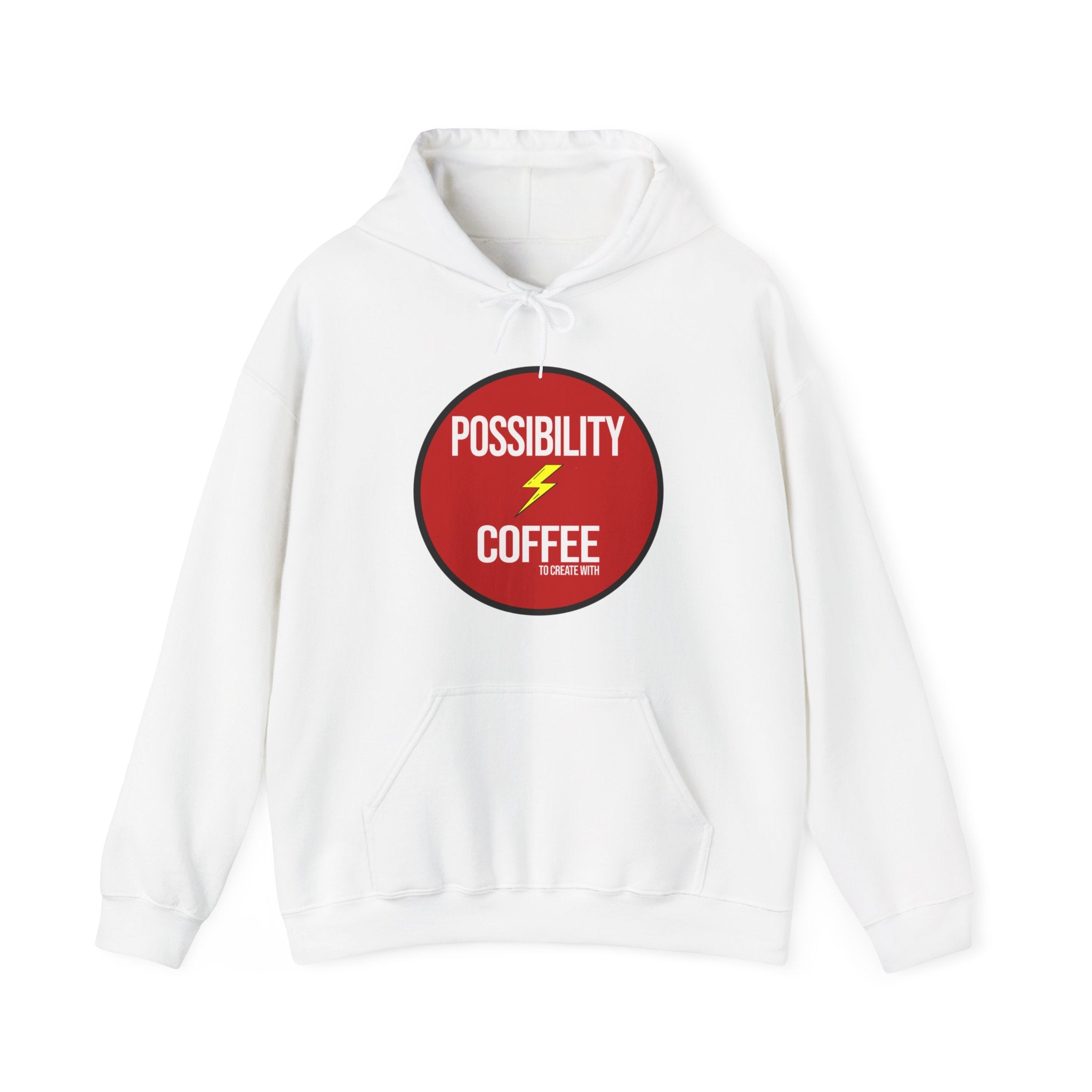 White Possibility Coffee Hoodie