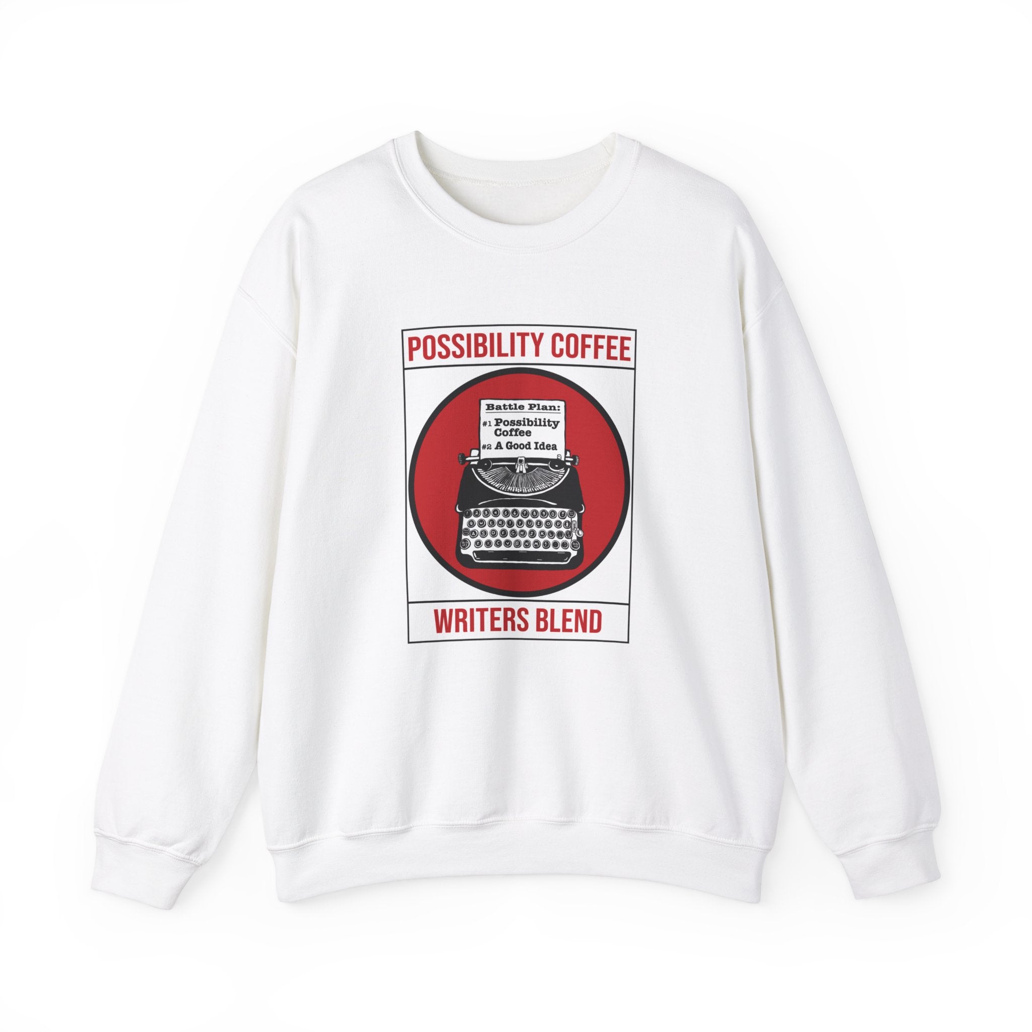 White Possibility Coffee Writers Blend Sweatshirt