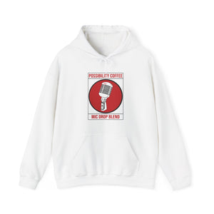 White Possibility Coffee Mic Drop Hoodie
